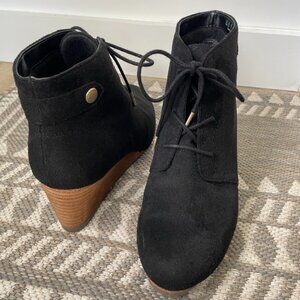 Dr. Scholl's Black Wedge Booties